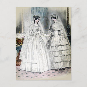 Carte Postale Robe Mariage victorienne