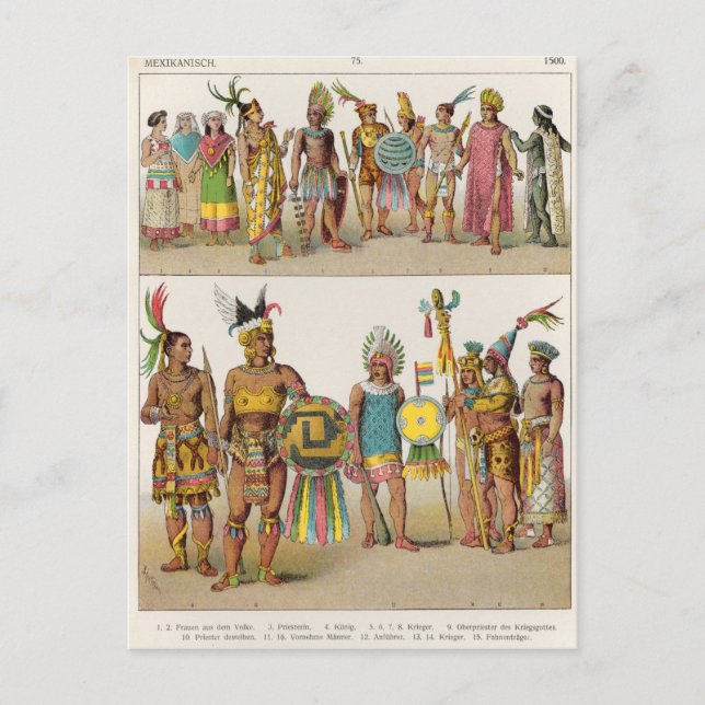 Carte Postale Robe mexicaine (Devant)