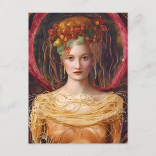 Carte Postale Robe spaghetti unique