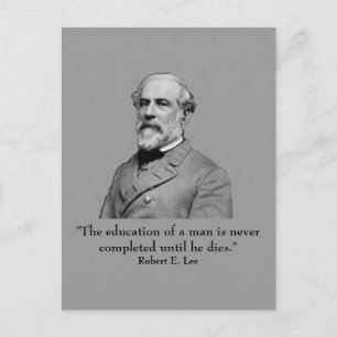 Carte Postale Robert E Lee et citations