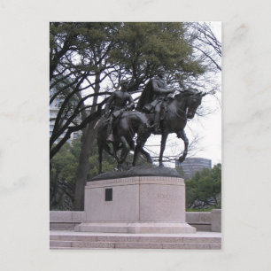 Carte Postale Robert E. Lee Statue, Lee Park, Dallas TX