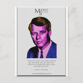 Carte Postale Robert Kennedy - Manoj Sharma