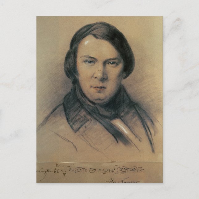 Carte Postale Robert Schumann 1853 (Devant)
