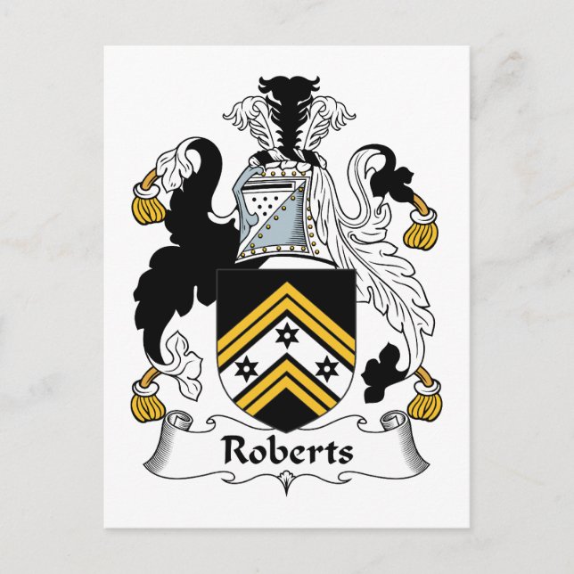 Carte Postale Roberts Family Crest (Devant)