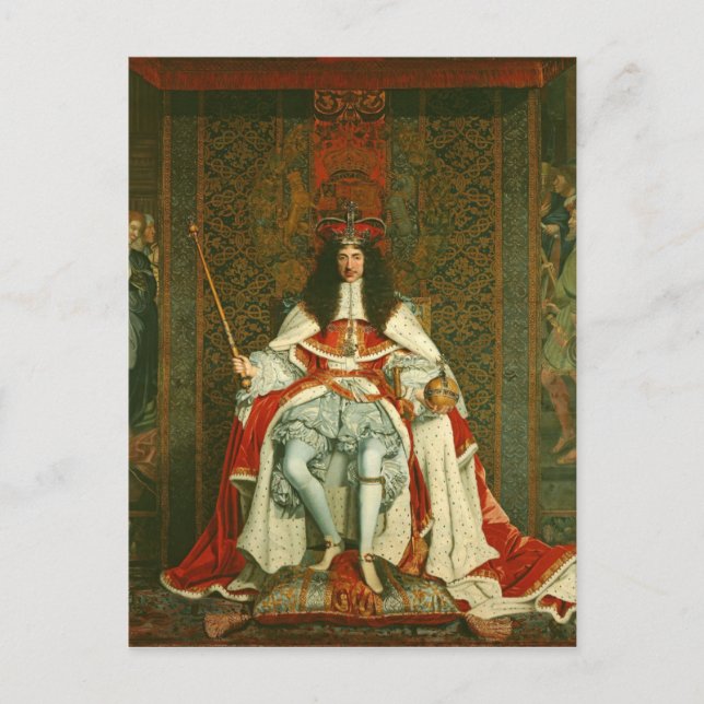 CARTE POSTALE ROBES DE CORONATION CHARLES II (Devant)