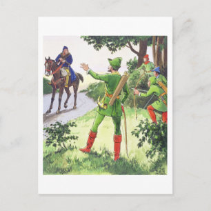 Carte Postale Robin des Bois, de 'Peeps into the Past', publié
