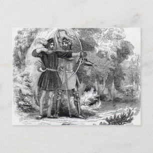 Carte Postale Robin des Bois et Little John