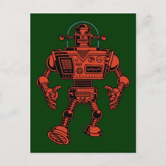 Carte Postale Robot 313 - rouge (Devant)