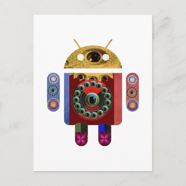 Carte Postale Robot ANDROID (Devant)