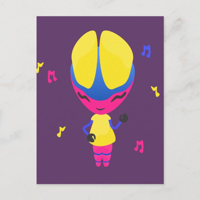 Carte Postale Robot CMJN super (Devant)