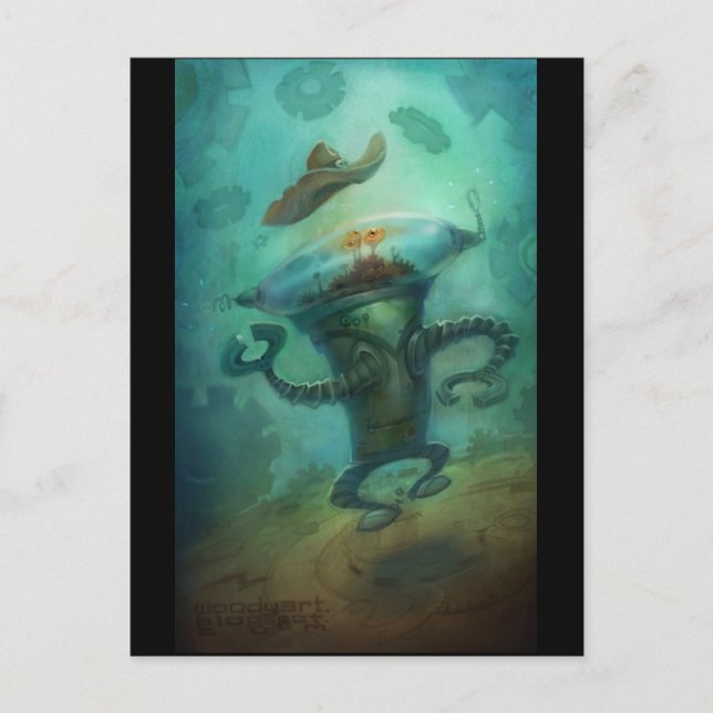Carte Postale Robot Cowboy (Devant)