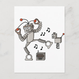 Carte Postale Robot dansant