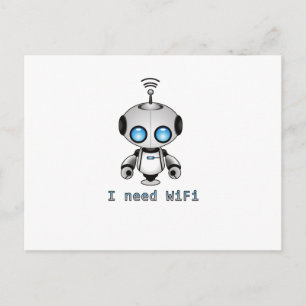Carte Postale Robot mignon