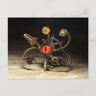Carte Postale Robot porte-parole Steampunk