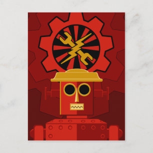 Carte Postale Robot rouge