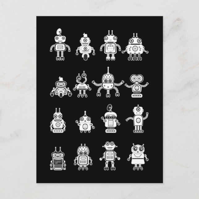 Carte Postale Robots Science Robot Technology (Devant)