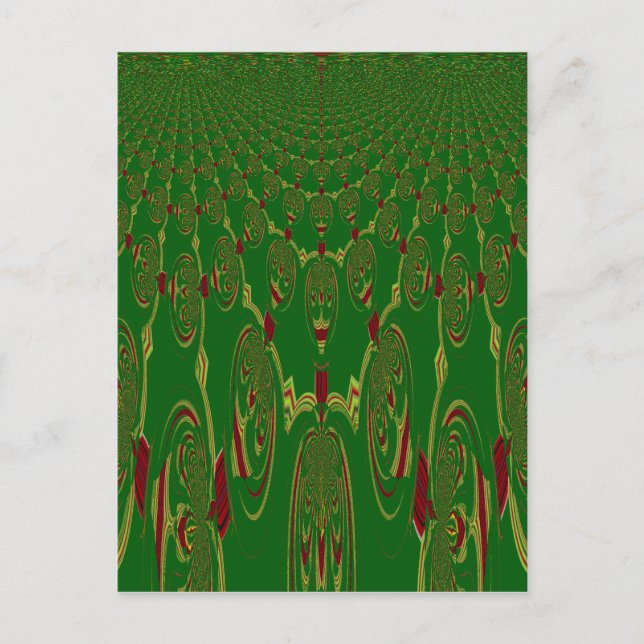 Carte Postale Robots verts (Devant)