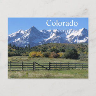 Carte postale robuste Snown Automne Colorado