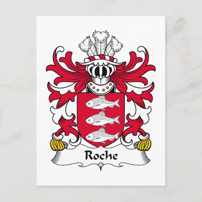 Carte Postale Roche Family Crest (Devant)