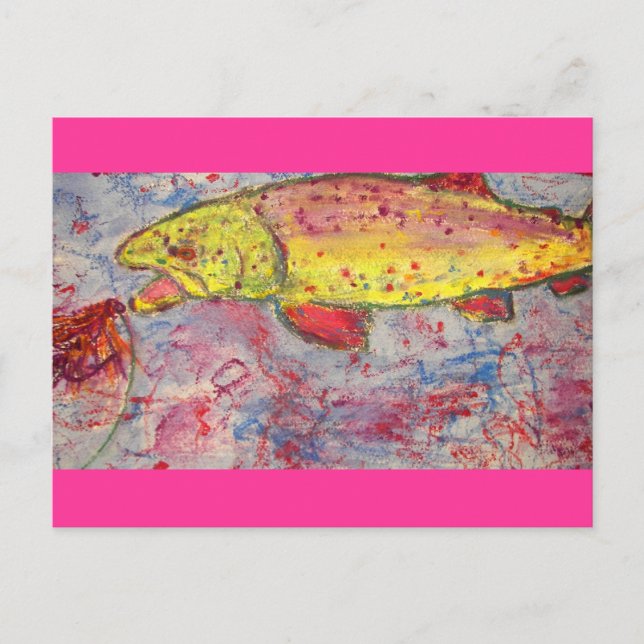 Carte Postale roche sur arc-en-ciel (Devant)