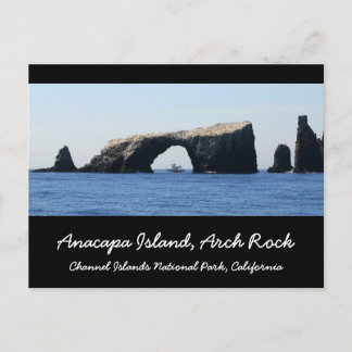 Carte Postale Rocher arc de l'île d'Anacapa