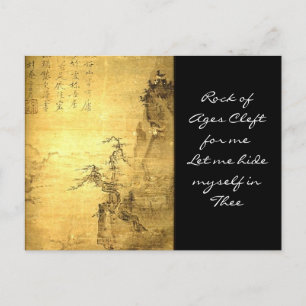 Carte Postale Rocher des Âges Fendu pour Moi Laisse-Moi Me Cache