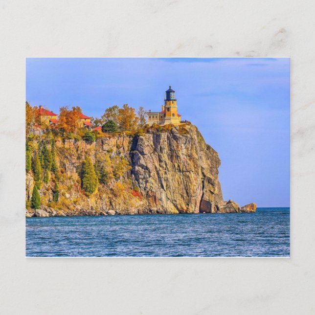 Carte Postale Rocher fractionnée d'automne (Devant)