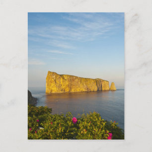 Carte Postale Rocher Perce (Perce Rock), Québec, Canada.