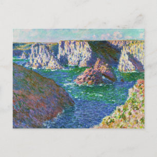 Carte Postale Rochers à Belle-Ile Claude Monet