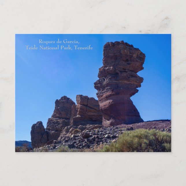 Carte Postale Rochers dans le parc national du Teide, Tenerife,  (Devant)