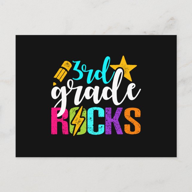 Carte Postale Rochers de 3ème grade Enseignant ou étudiant (Devant)