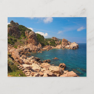 Carte Postale Rochers rouges sur la côte sarde