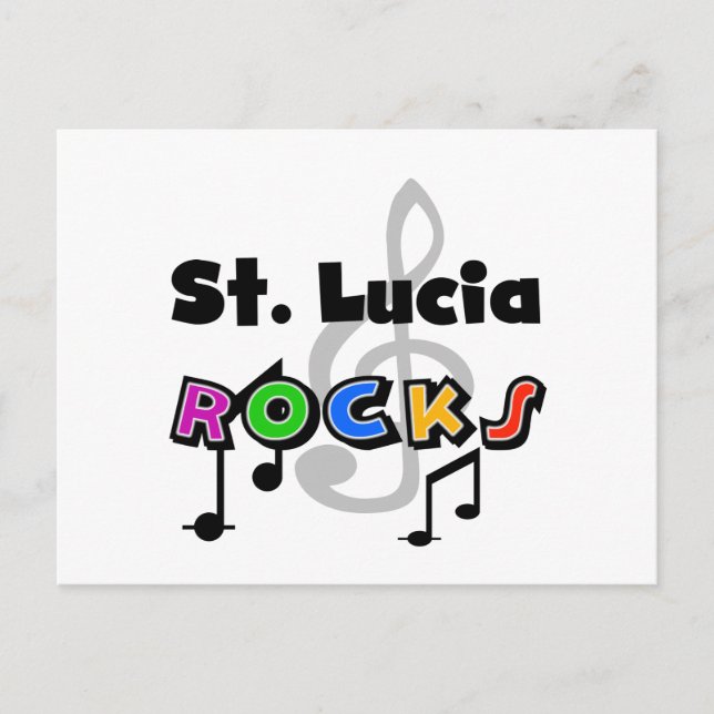 Carte Postale Roches de Sainte-Lucie (Devant)