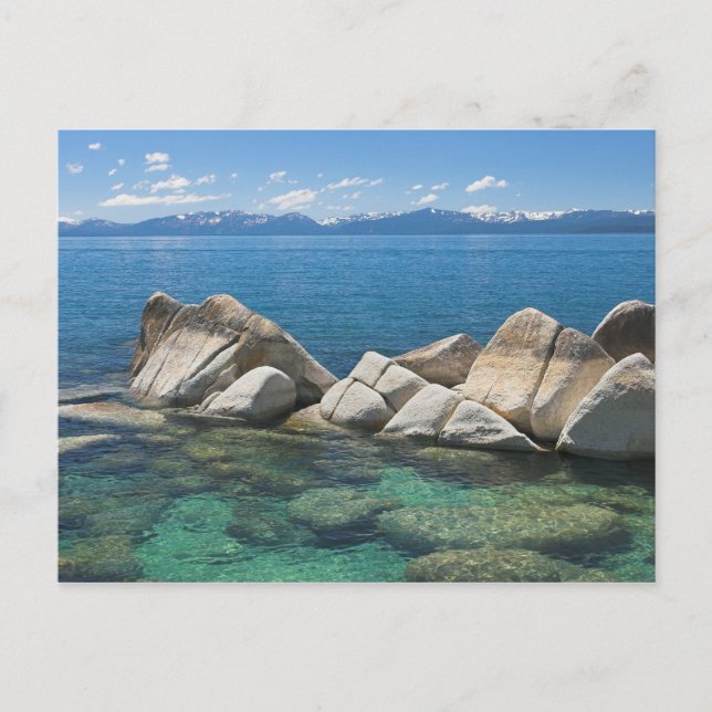 Carte Postale Roches est de rivage, le lac Tahoe… (Devant)