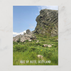 Carte Postale Rocheuse, île de Bute, Écosse