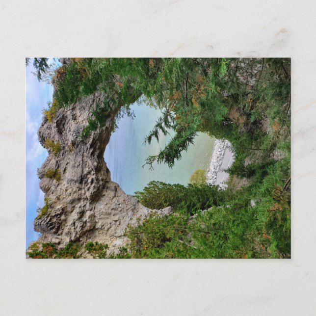 Carte Postale Rock arc de l'île Mackinac (Devant)