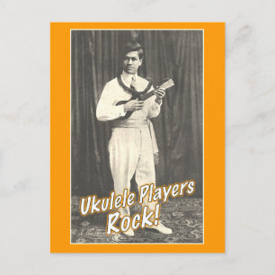 Carte postale Rock des joueurs de Uke