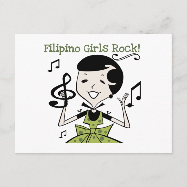 Carte Postale Rock féminin philippin (Devant)