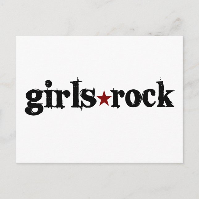 Carte Postale Rock filles (Devant)