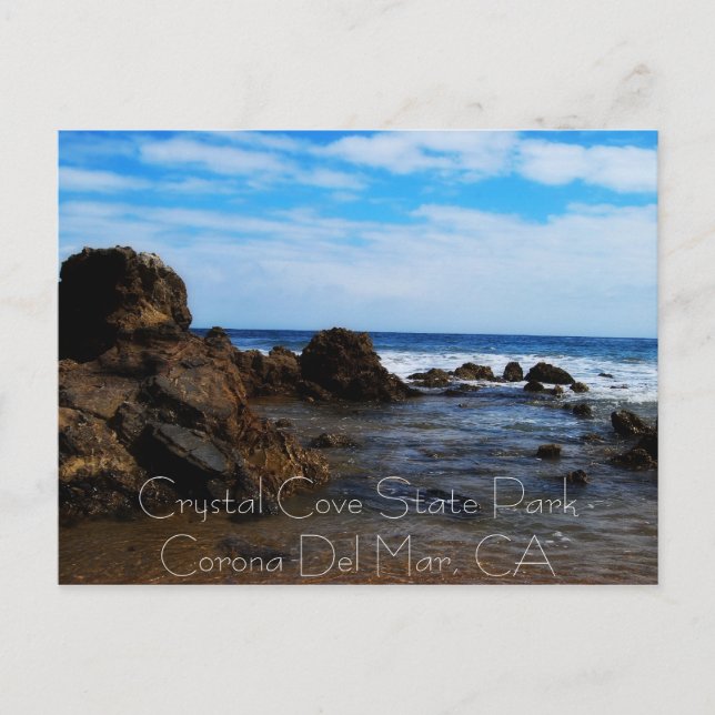 Carte Postale Rock Mounds dans le calme, Crystal Cove State Park (Devant)