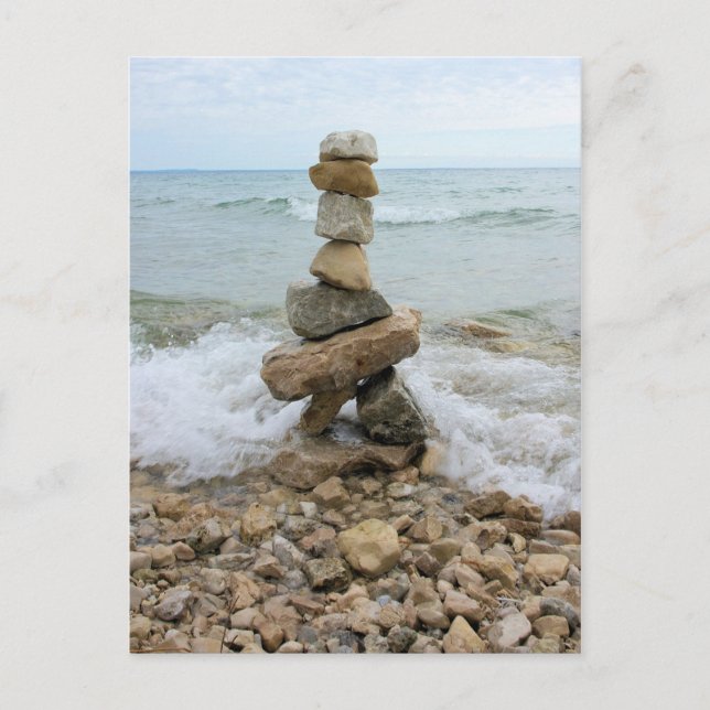 Carte Postale Rock Pillar Monument - Île Mackinac, Michigan (Devant)