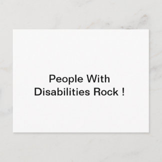 Carte postale Rock pour personnes handicapées