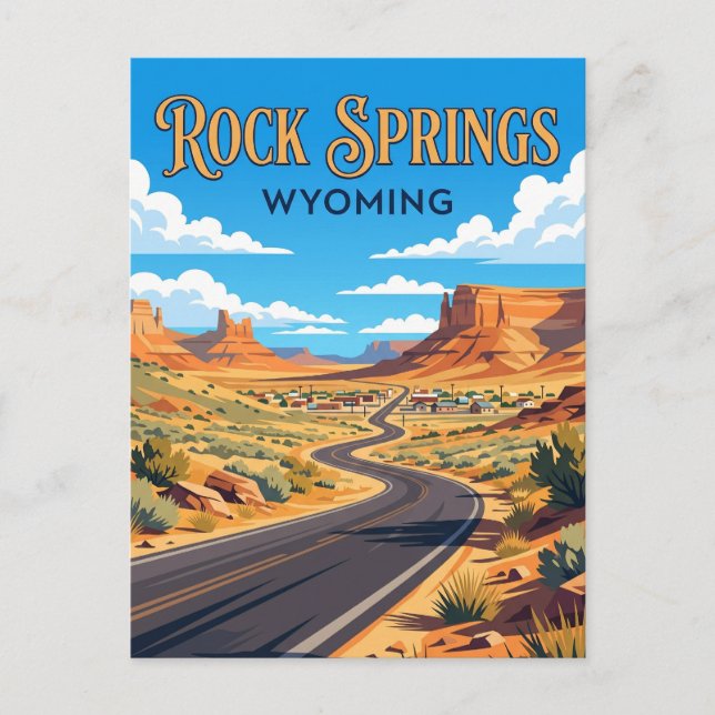 Carte Postale Rock Springs États-Unis (Devant)