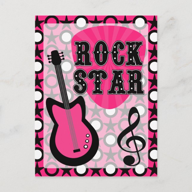 Carte Postale Rock Star (Devant)