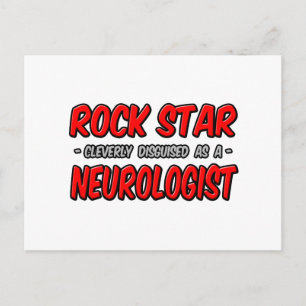 Carte Postale Rock Star...Neurologue
