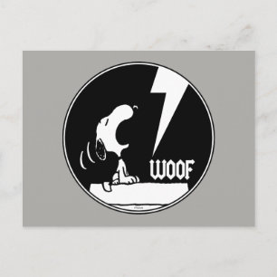 Carte Postale Rock Tees   Snoopy Hurle