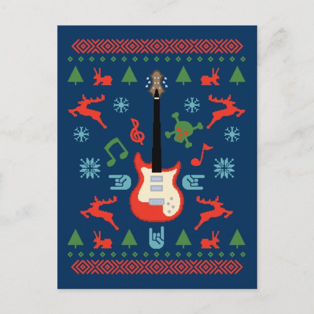 Carte Postale Rock Ugly Sweater Tees (Devant)