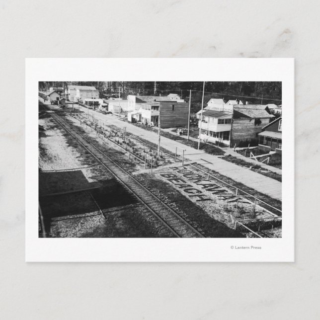 Carte Postale Rockaway, Oregon Beach et Main Street (Devant)