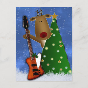 Carte Postale Rockin Reindeer