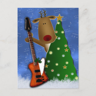 Carte Postale Rockin Reindeer